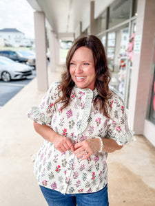 Wildflower Ruffle Blouse