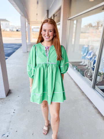 Green Tie Dress