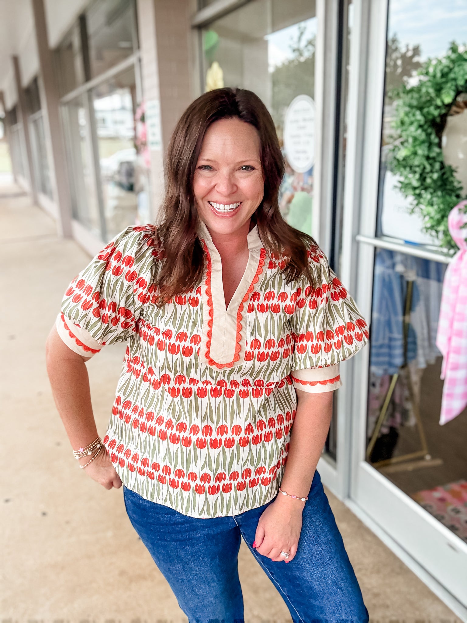 Rust Tulip Top