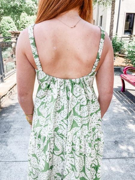 Karlie Palm Leaf Dress