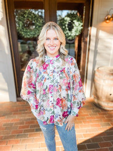 Flower Boho Top