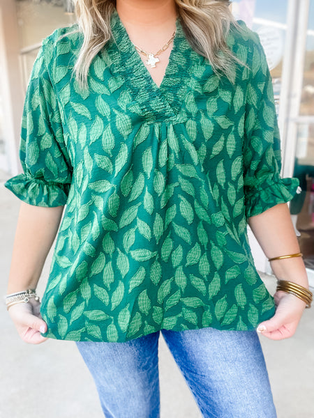 Forest Whisper Blouse: Plus Size