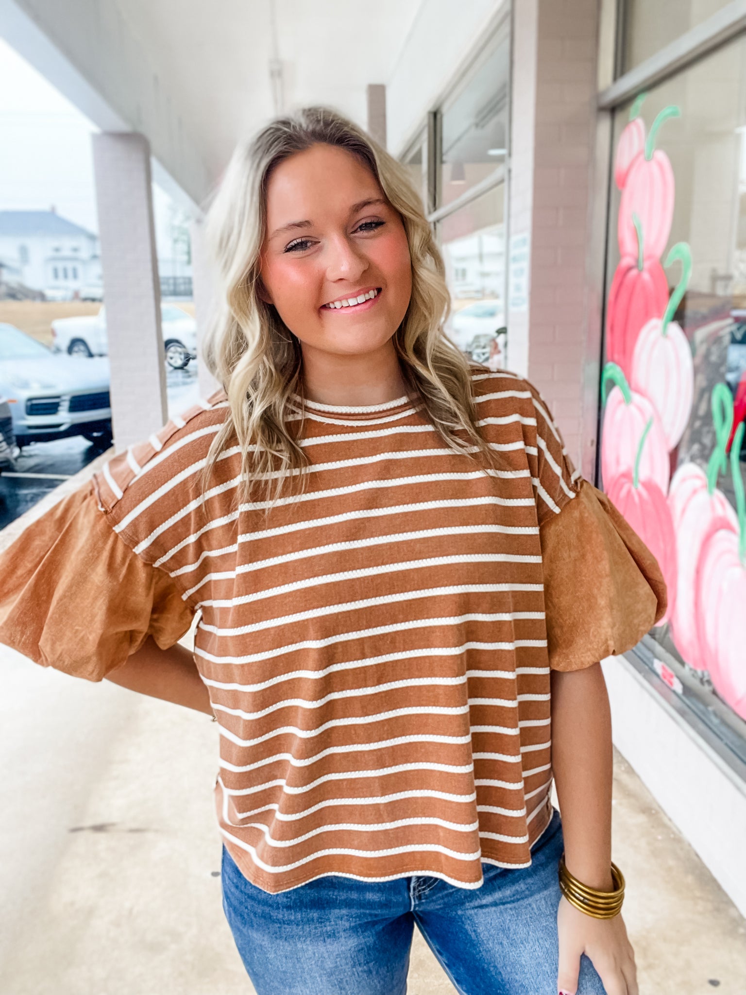 Pumpkin Patch Stripe Tee