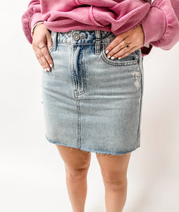 Hidden Peyton Denim Skirt