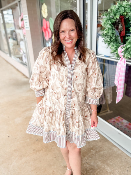 Rose Taupe Dress