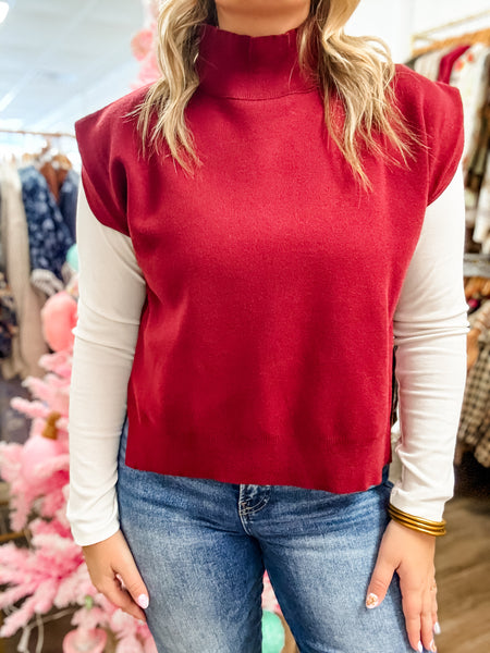 Merlot Moments Sweater Vest