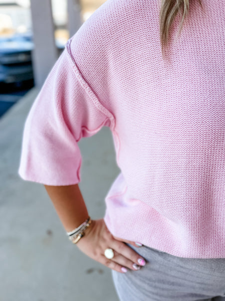 Blush Bloom Knit Pullover