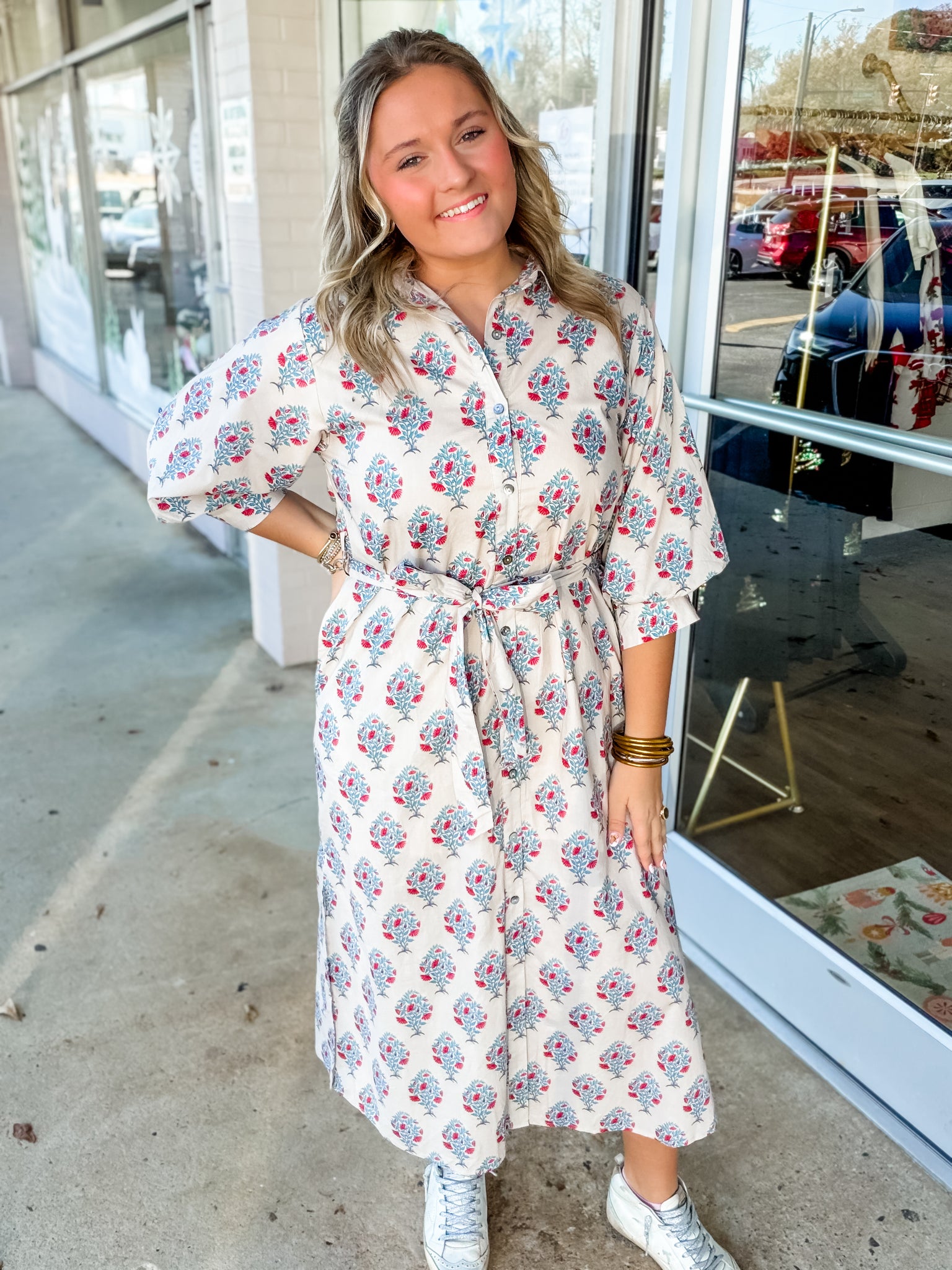 Blossom Charm Shirt Dress