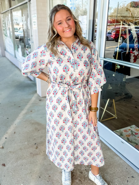 Blossom Charm Shirt Dress