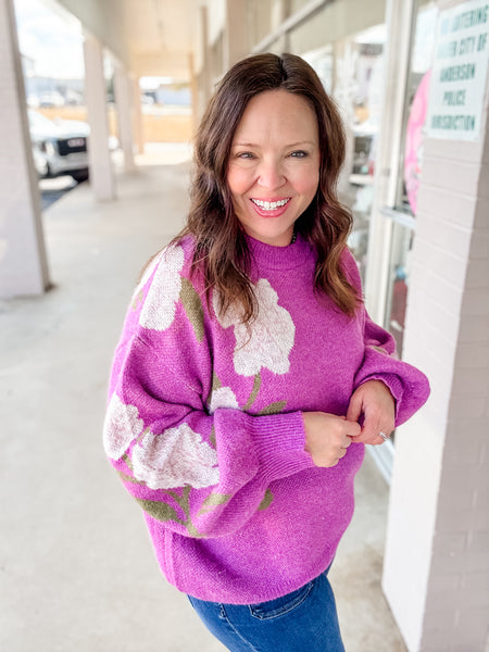 Blooming Grace Knit Sweater