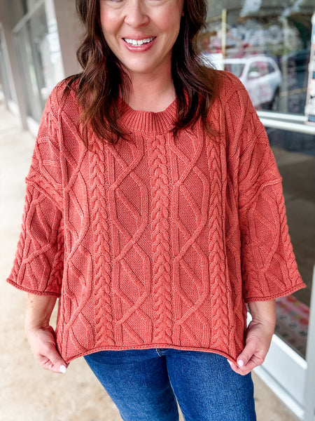 Pumpkin Spice Cozy Sweater