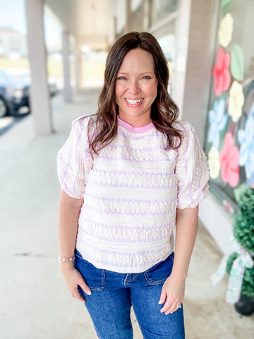 Pink Zig Zag Top