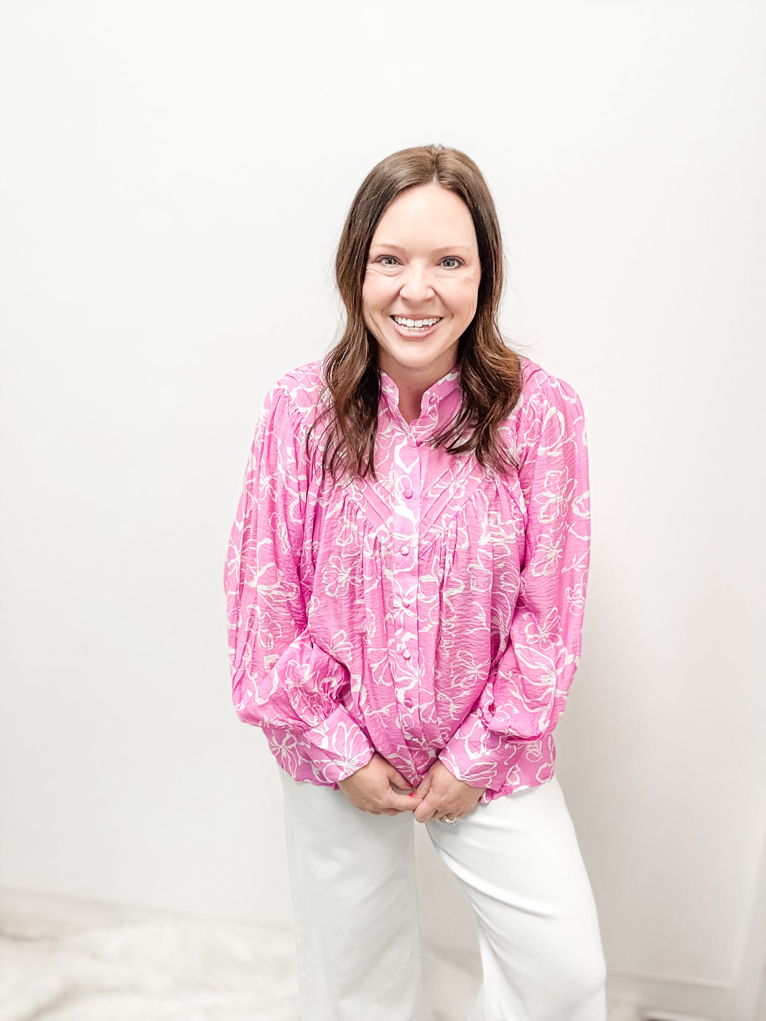 Pink Boho Top