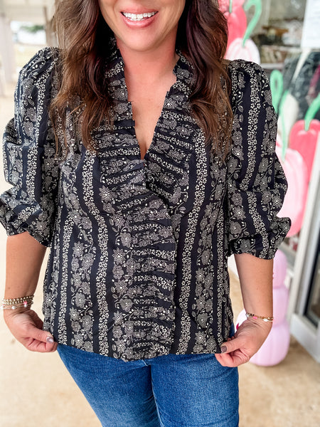 Midnight Meadow Top