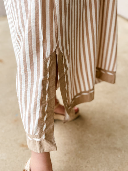 Midi Sandstone Stroll Shirt Dress