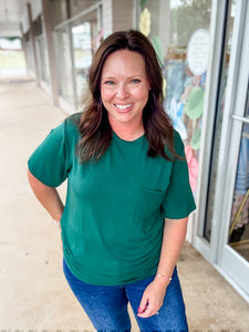 Your Basic Tee:  dark green