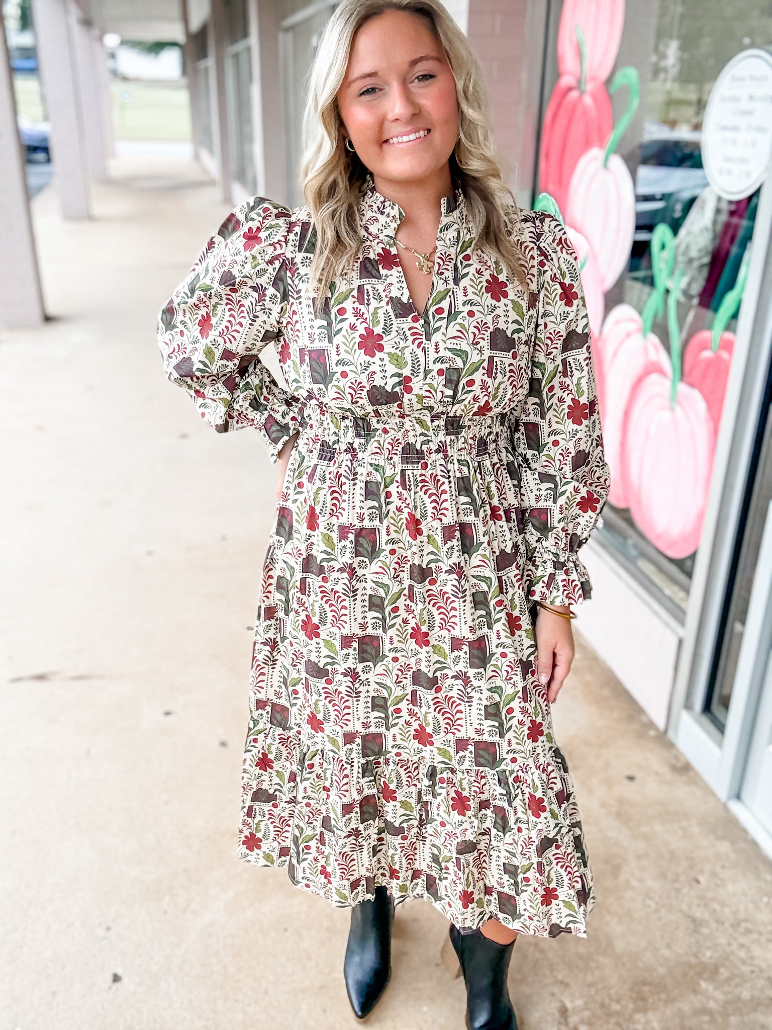 Vintage Postcard Dress
