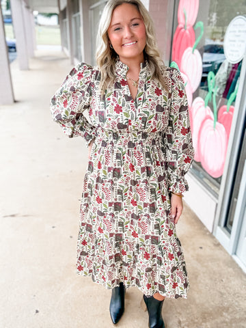Vintage Postcard Dress