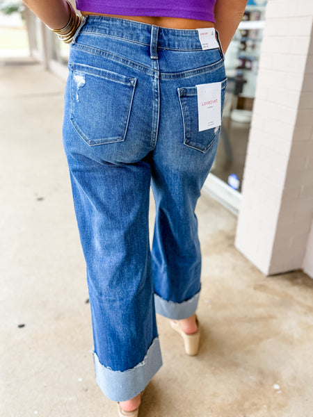 Lovervet High Rise Cuff Jeans