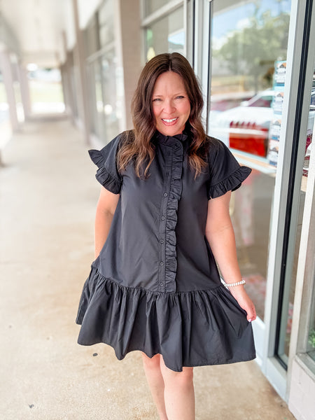 Black Ruffle Dress