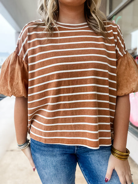 Pumpkin Patch Stripe Tee