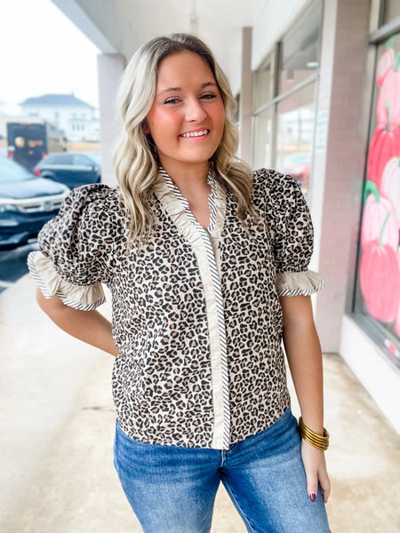 Wild Ruffle Charm Top