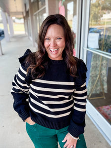 Harbor Lights Ruffle Sweater