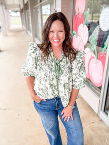 Woodland Whimsy Peasant Top