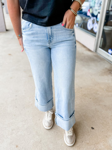 Cuffed High Rise Jean