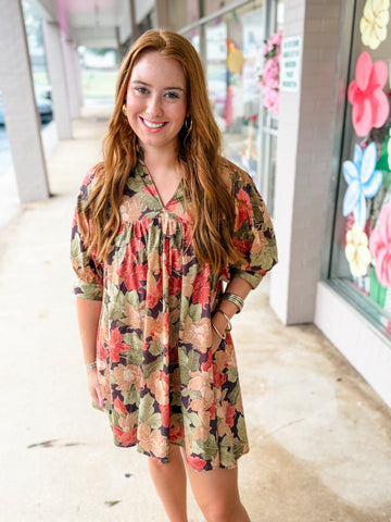 Autumn Floral Dress