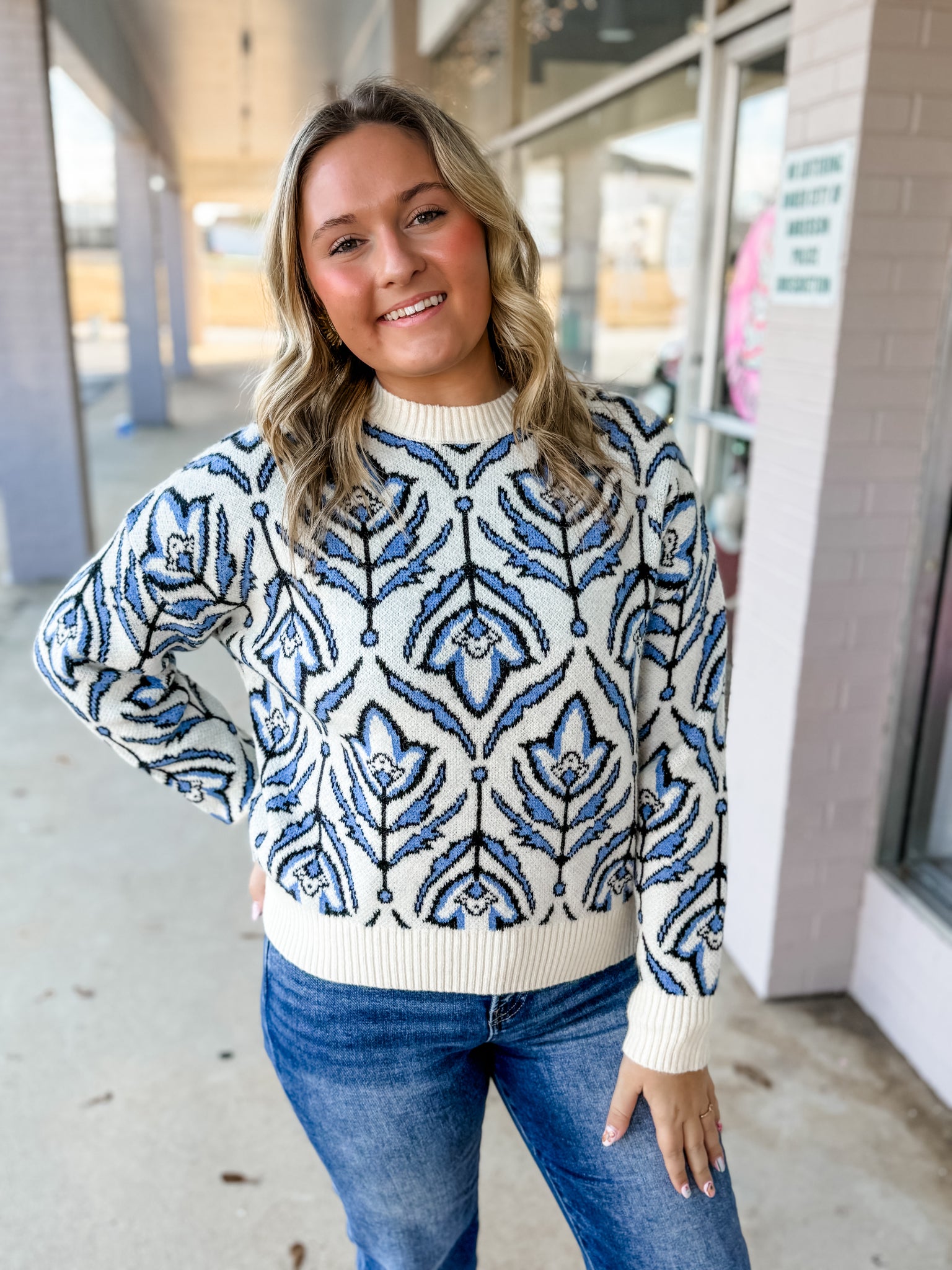 Winter Bloom Sweater