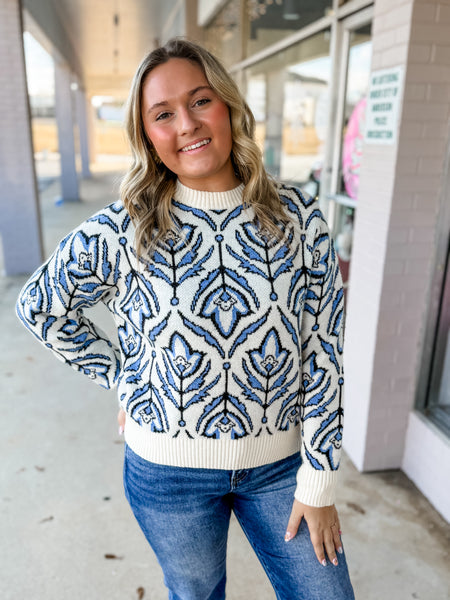 Winter Bloom Sweater