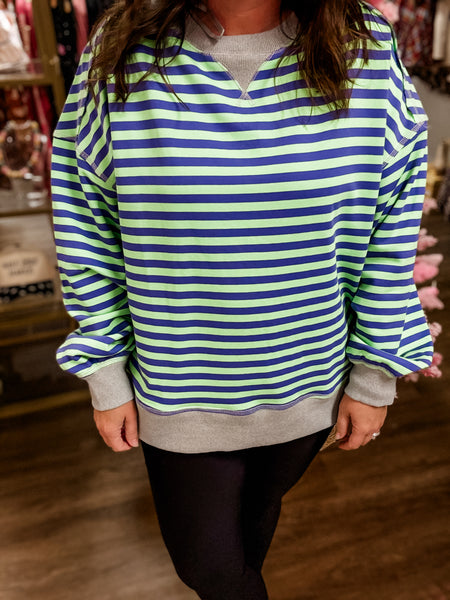 Coastal Breeze Striped Pullover