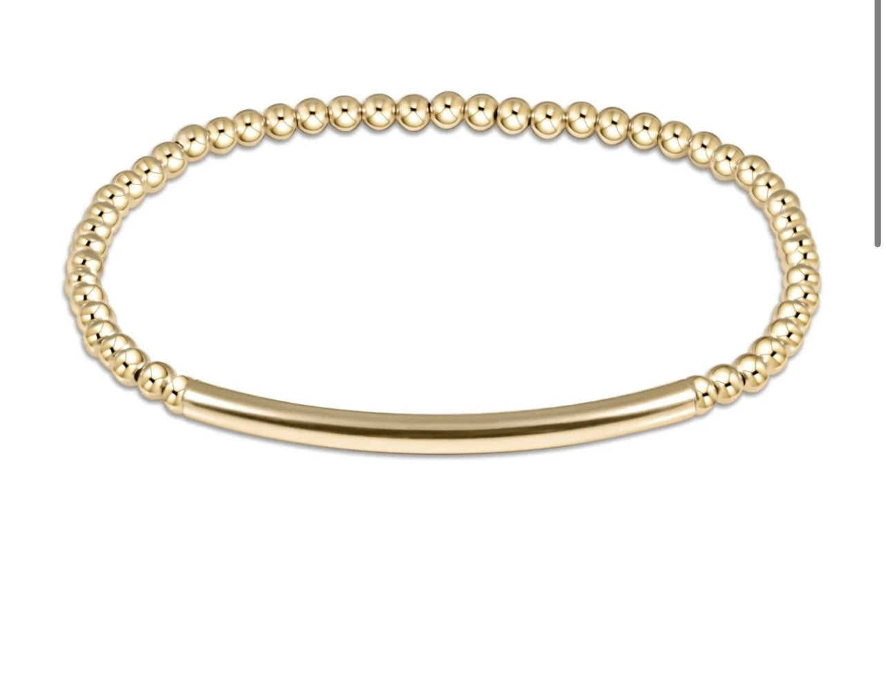 Enewton Bliss Bar Gold 3mm Bracelet: Gold