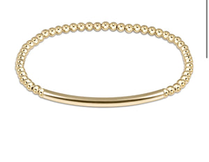 Enewton Bliss Bar Gold 3mm Bracelet: Gold
