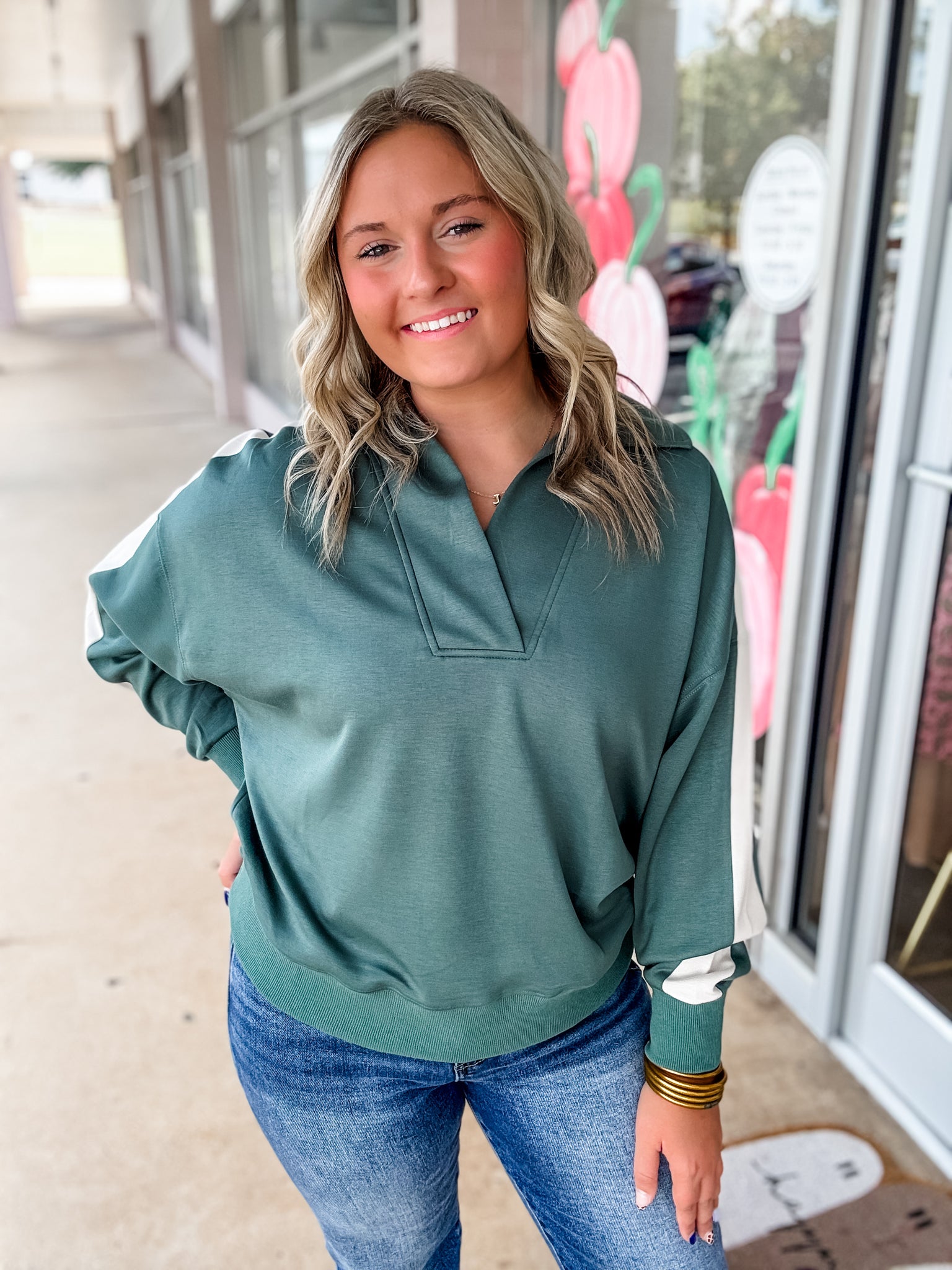Evergreen Stroll Pullover