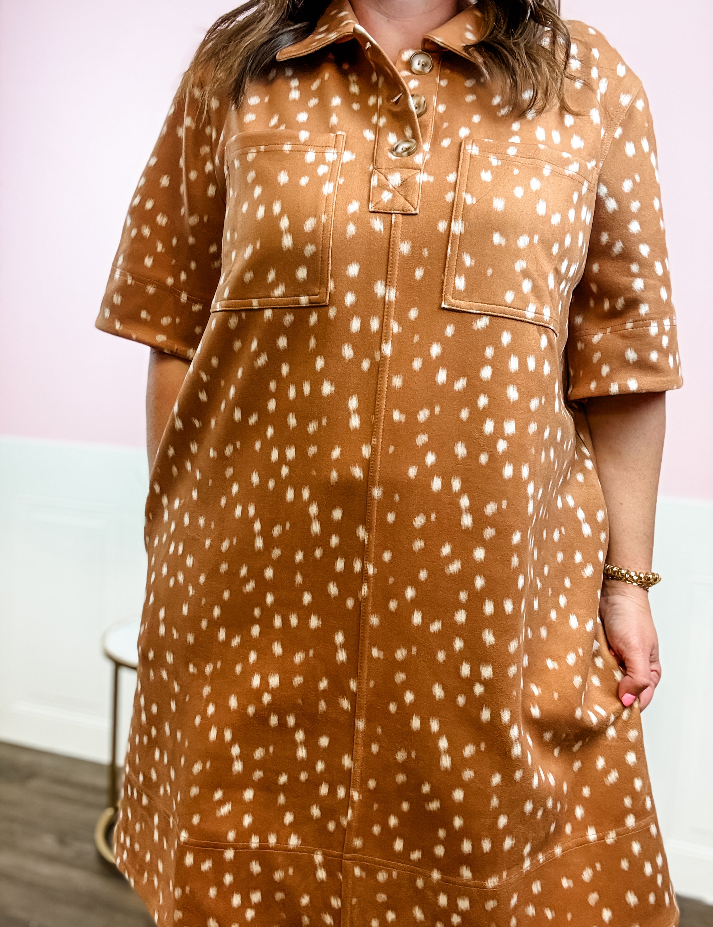 Bambi Spot Shirt Dress