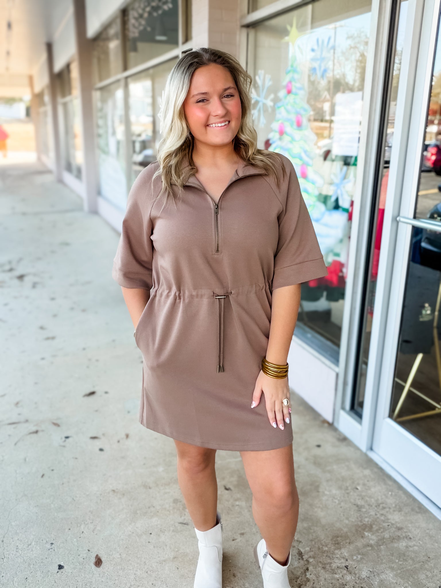 Cocoa City Zip Dress