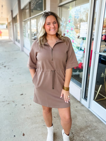 Cocoa City Zip Dress