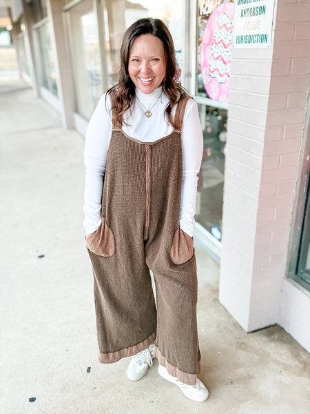 Cozy Cabin Waffle Romper