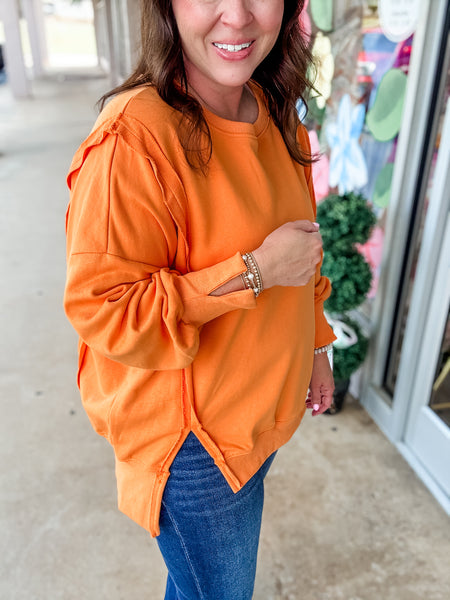Orange Sweatshirt