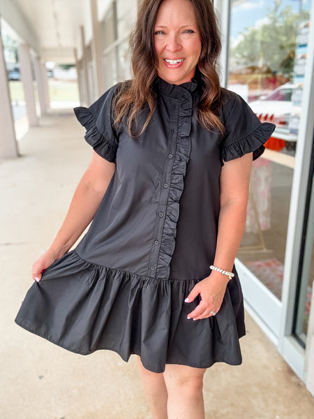 Black Ruffle Dress