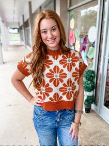 Bold Rust Orange Sweater
