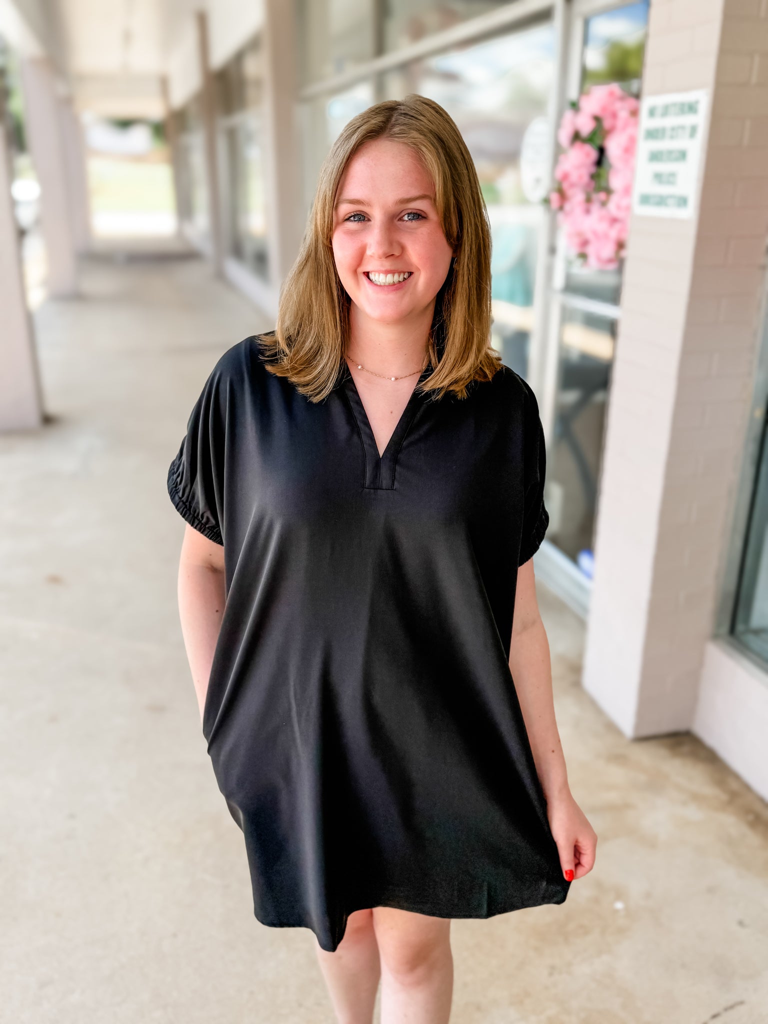 Black Collared Dress