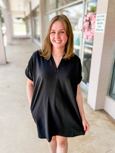 Black Collared Dress