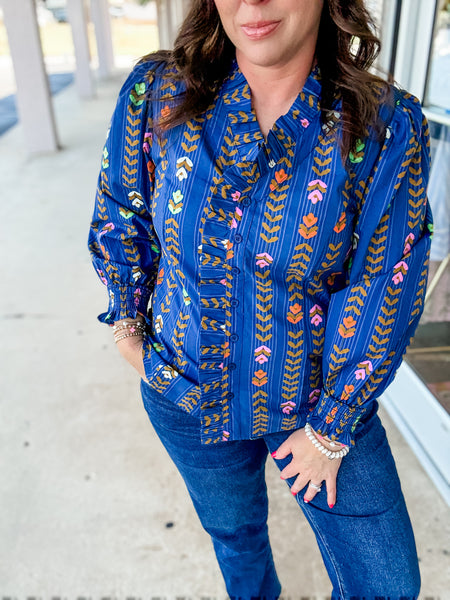 Midnight Floral Top