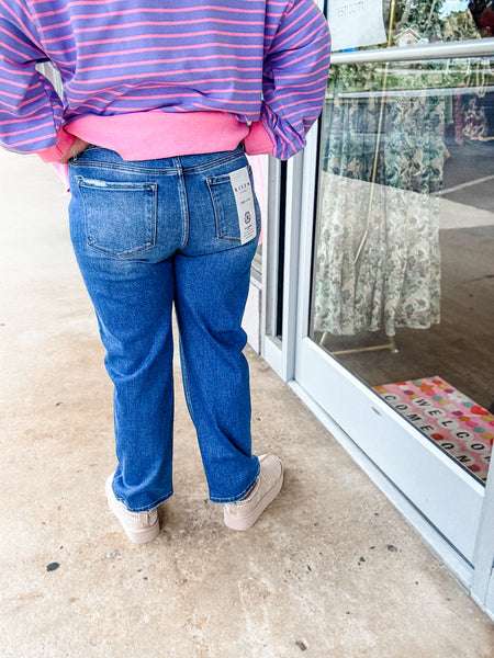 Rise Denim Tummy-Control Jeans