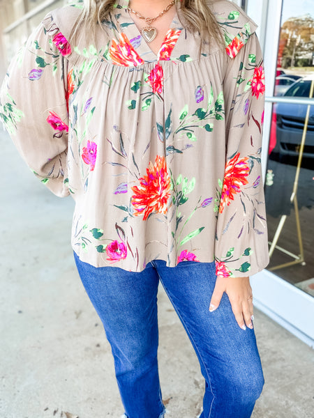 Garden Bloom Babydoll Top