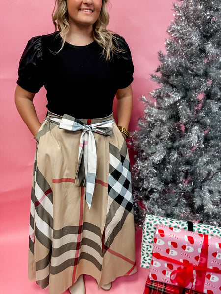 Timeless Charm Puff Sleeve Dress