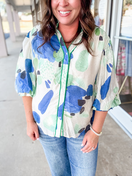 Kathy Watercolor Top